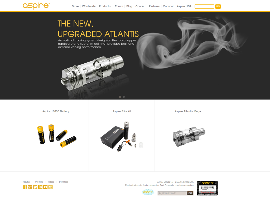 Ecig Website Template