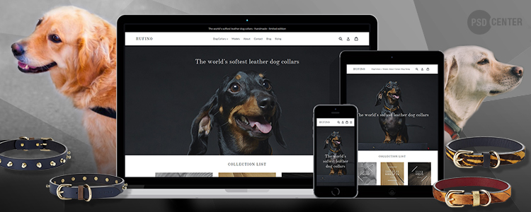 Rufino: Website for finest leather dog collars launched