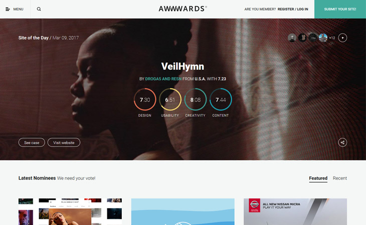 Best CSS Award Websites to Submit Your Designs - Awwwards